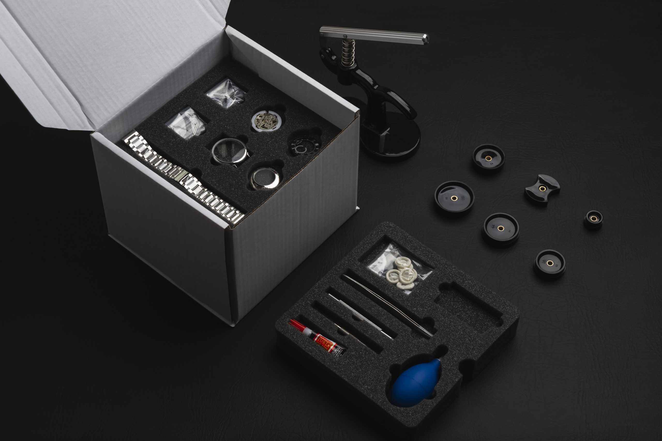 Mechanical Skeleton Watchmaking Kit – Black - Image 8