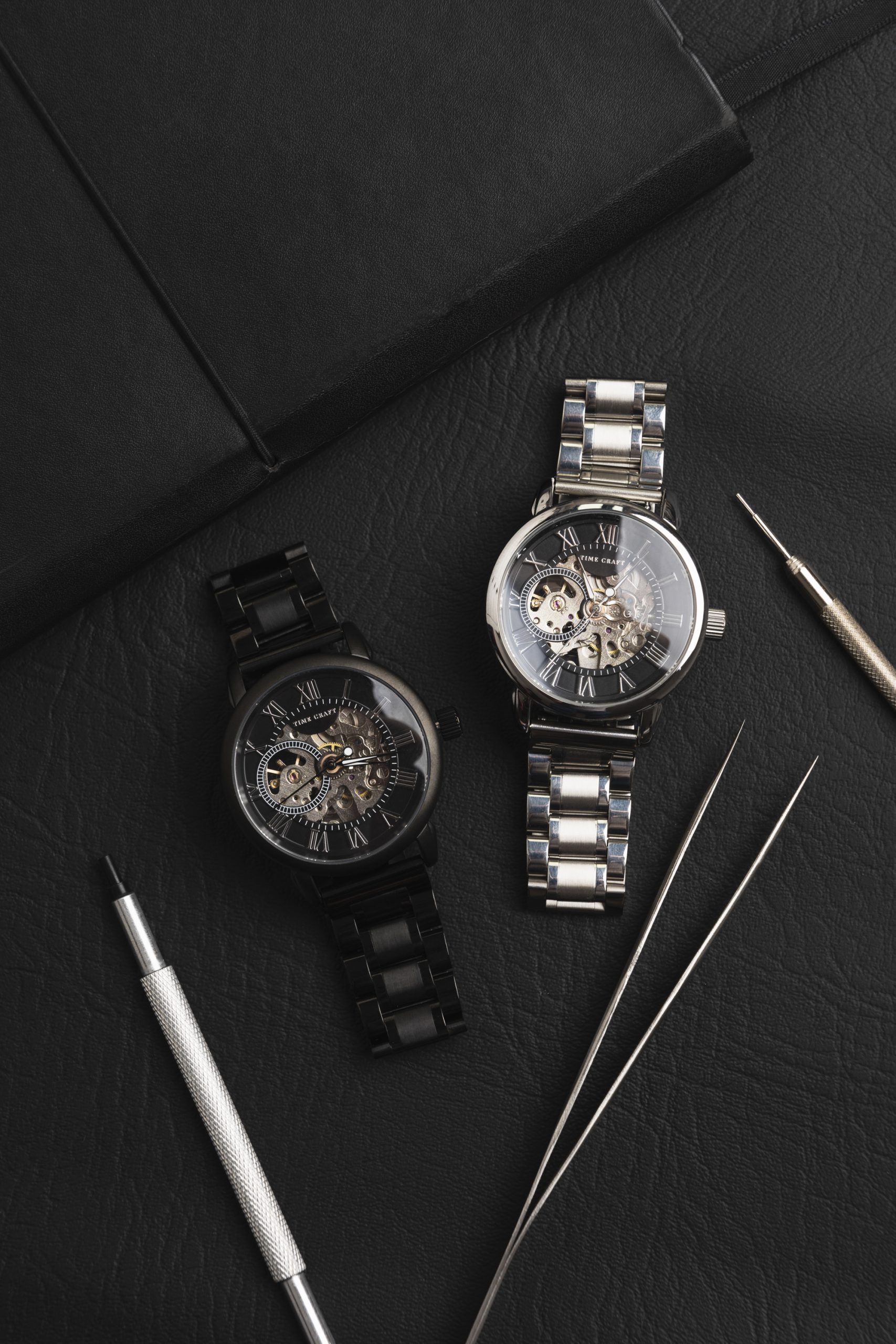 Mechanical Skeleton Watchmaking Kit – Black - Image 10