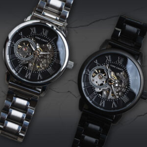 Mechanical watch upgrade kit with new components for continuing a watchmaking build